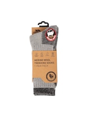 Trespass Male Grey Stroller Outdoor Socks - Image 1 of 3