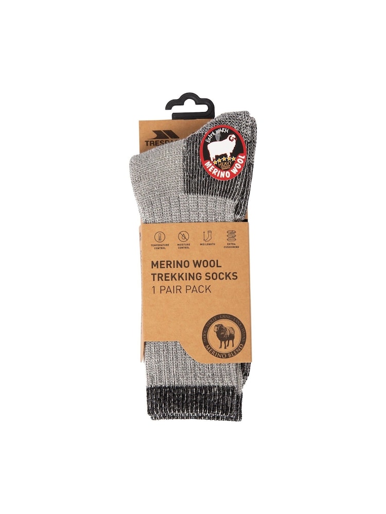 Trespass Male Grey Stroller Outdoor Socks - Image 1 of 3