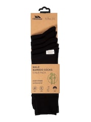 Trespass Male Daily Black Socks 5 Pack - Imagen 1 de 2