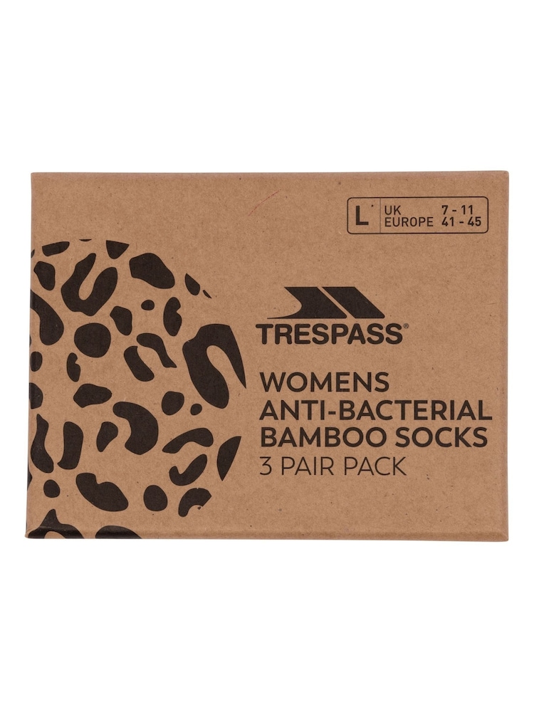 Trespass Female Cream Cinco Socks 3 Pair Pack - Image 2 of 16 Trespass Female Cream Cinco Socks 3 Pair Pack - Image 2 of 16