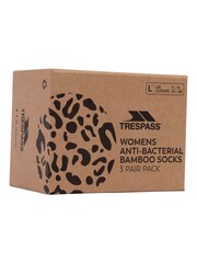 Trespass Female Cream Cinco Socks 3 Pair Pack - Image 3 of 16