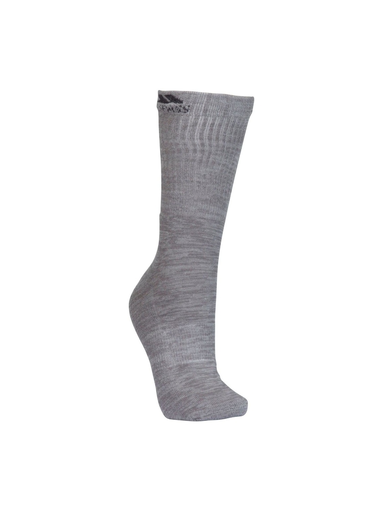 Trespass Male Grey Jack Barrow Trekking Socks 3 Pair Pack - Image 3 of 6