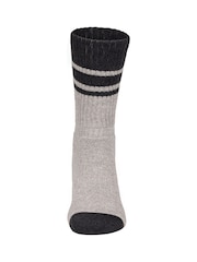 Trespass Male Hitched Black Socks 2 pack - Image 2 of 4