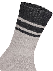 Trespass Male Hitched Black Socks 2 pack - Image 4 of 4