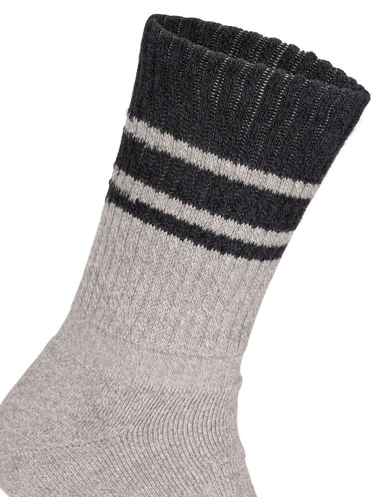 Trespass Male Hitched Black Socks 2 pack - Image 4 of 4