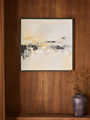 Grey Abstract Scape Framed Wall Art - Image 1 of 5