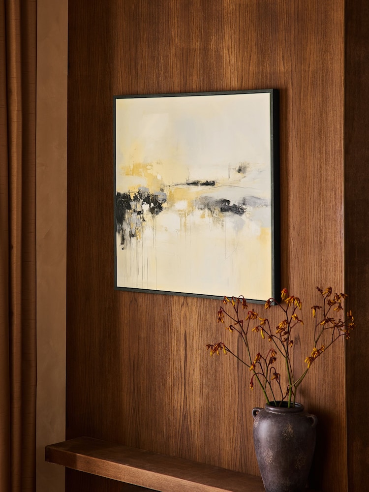 Grey Abstract Scape Framed Wall Art - Image 2 of 5