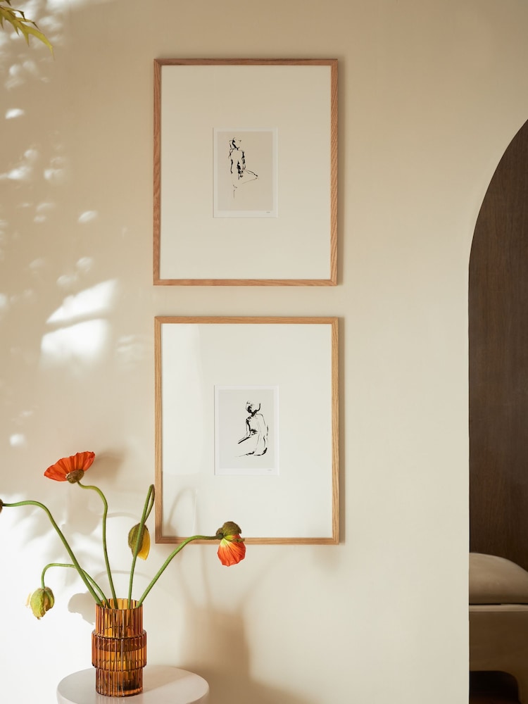 Set of 2 Sketched Look Bodyform Framed Wall Arts - Imagen 1 de 4 Set of 2 Sketched Look Bodyform Framed Wall Arts - Imagen 1 de 4