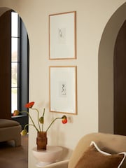 Set of 2 Neutral Sketched Look Bodyform Framed Wall Arts - Image 2 of 4