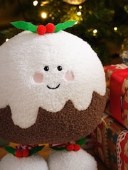 Christmas Pudding Novelty Plush Large Christmas Decoration with Dangly Legs - Image 3 of 5