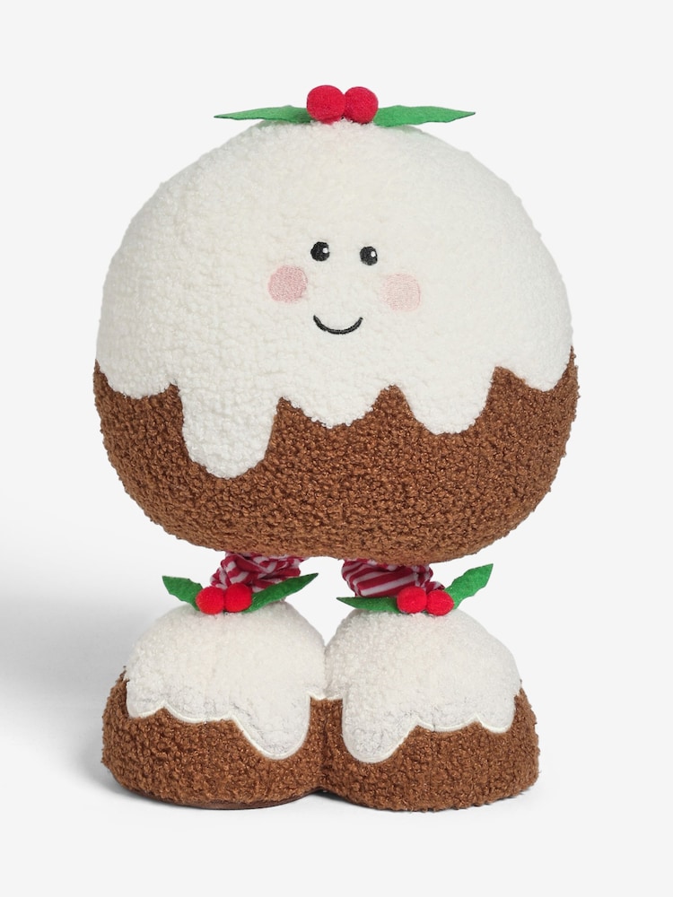Christmas Pudding Novelty Plush Large Christmas Decoration with Dangly Legs - Image 5 of 5