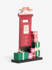 Red Wooden Post Box Christmas Ornament - Image 4 of 4