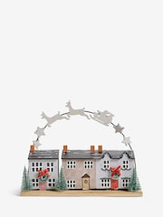 Natural Light Up House Scene Christmas Ornament - Image 3 of 4