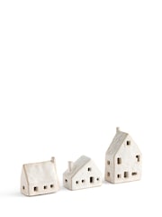 Set of 3 White Light Up House Ornaments - Image 5 of 5