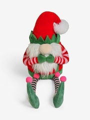 Red/Green Elf Gonk Christmas Plush Ornament - Image 1 of 1