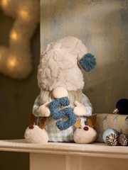 Natural Monogram Plush Christmas Gonk Ornament - Image 1 of 3