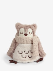 Natural Light Up Fluffy Owl Christmas Ornament - Image 4 of 5