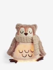 Natural Light Up Fluffy Owl Christmas Ornament - Image 5 of 5