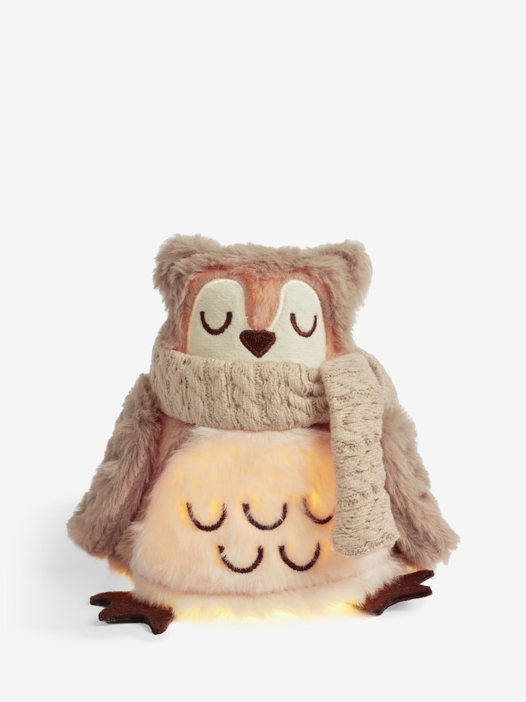 Natural Light Up Fluffy Owl Christmas Ornament - Image 5 of 5