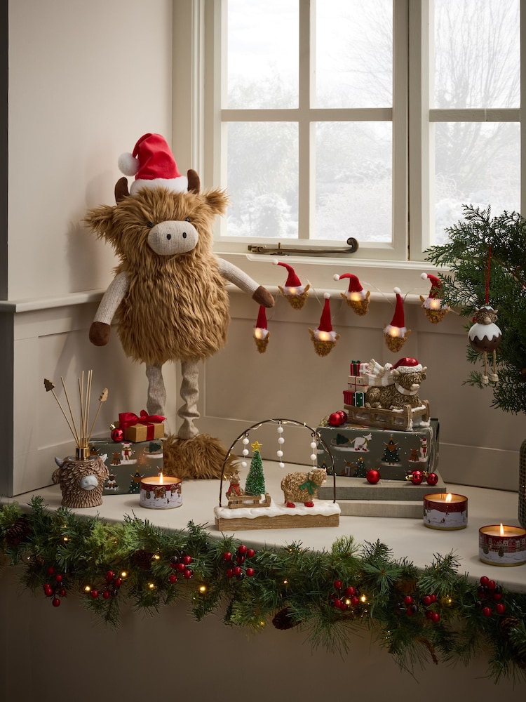 Natural Hamish The Highland Cow Christmas Ornament - Image 2 of 2 Natural Hamish The Highland Cow Christmas Ornament - Image 2 of 2