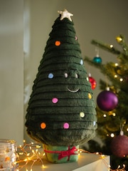 Green Novelty Plush Medium Christmas Tree Ornament - Image 1 of 2