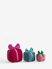 Bright Plush Present Christmas Ornament - Image 3 of 6