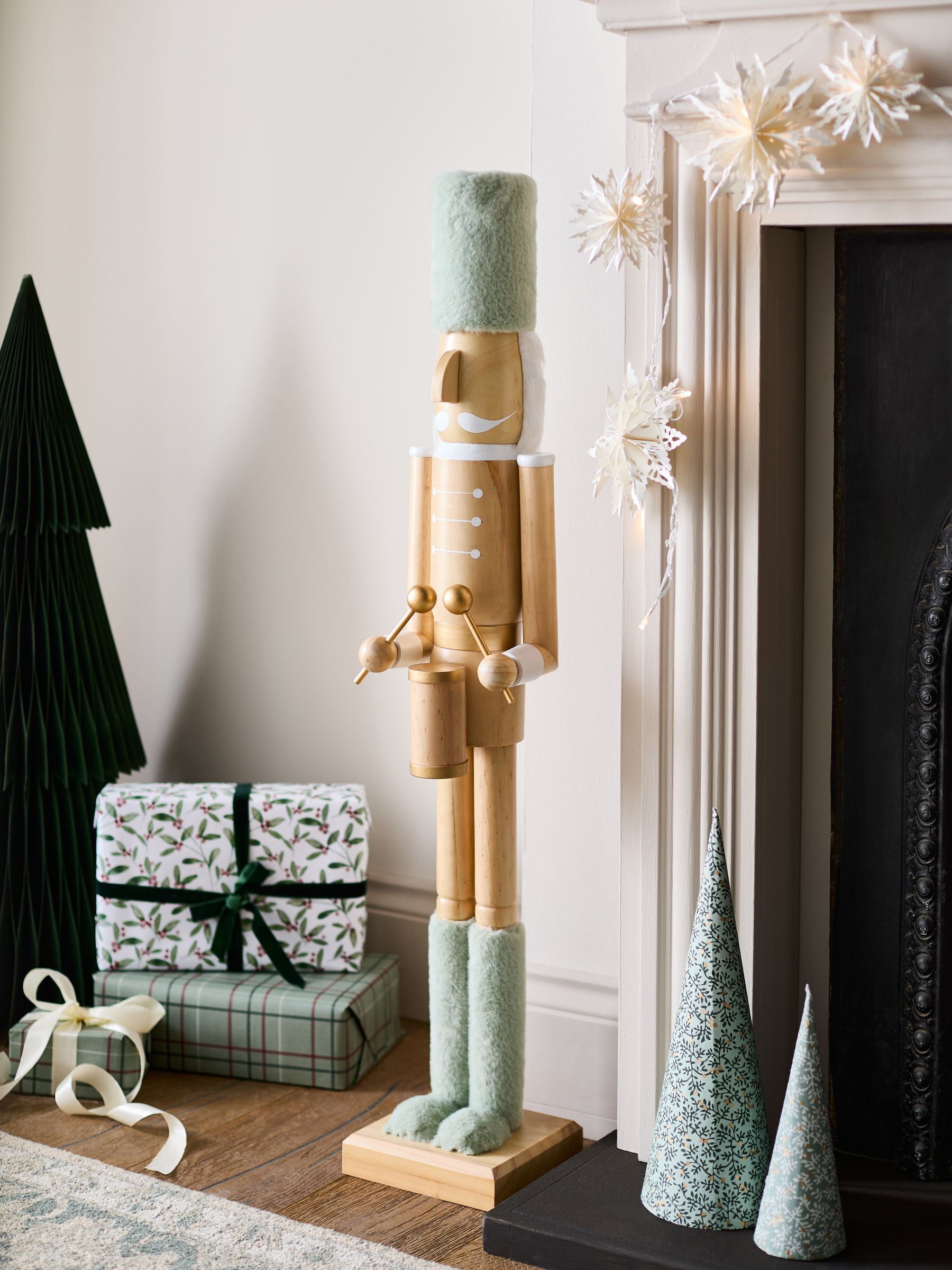 Buy Natural Extra Large Christmas Nutcracker Ornament from Next