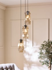 Sosandar Black Stacked Glass Cluster Light - Image 1 of 6