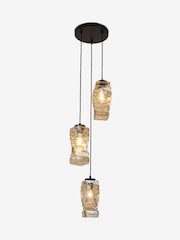 Sosandar Black Stacked Glass Cluster Light - Image 5 of 6