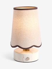 Clarke and Clarke Cream/White Isla Rechargeable Wireless Touch Lamp - Image 3 of 4