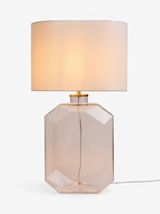 Sosandar White/Clear Glass Geo Table Lamp - Image 5 of 6