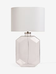 Sosandar White/Clear Glass Geo Table Lamp - Image 6 of 6