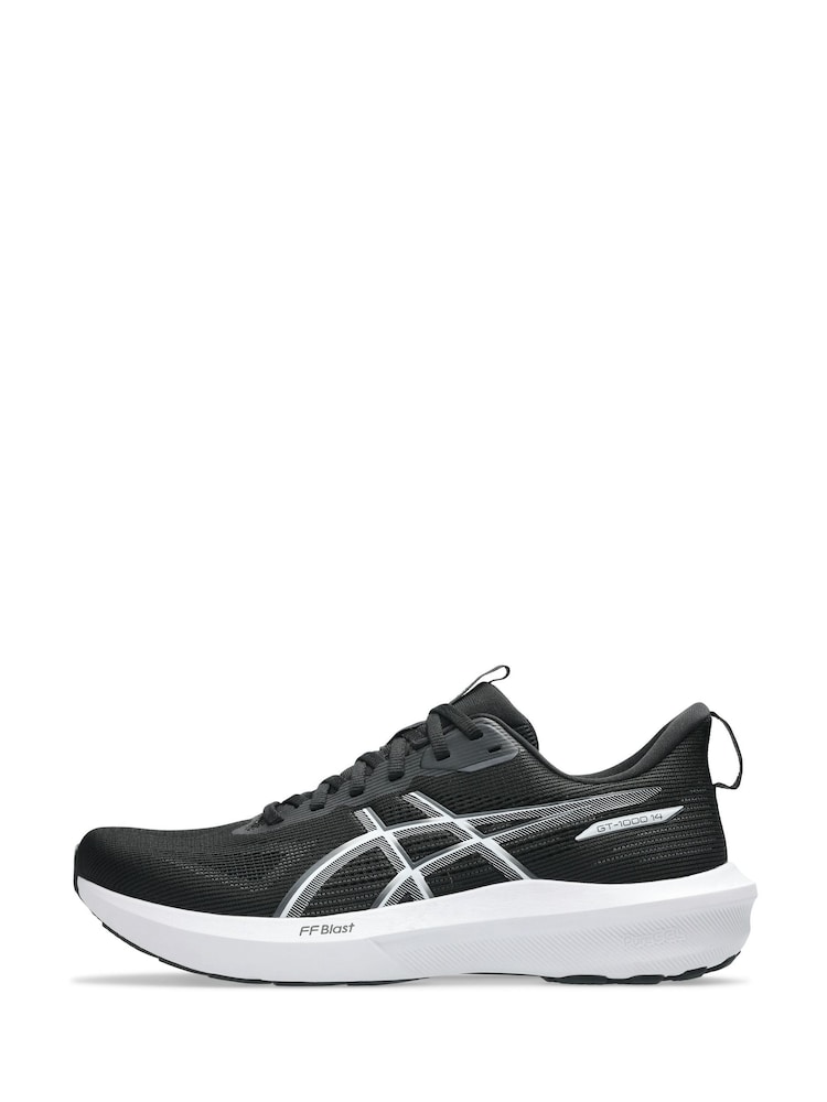 Negru/Alb - ASICS Mens GT1000 14 Running Trainers - Image 3 of 8