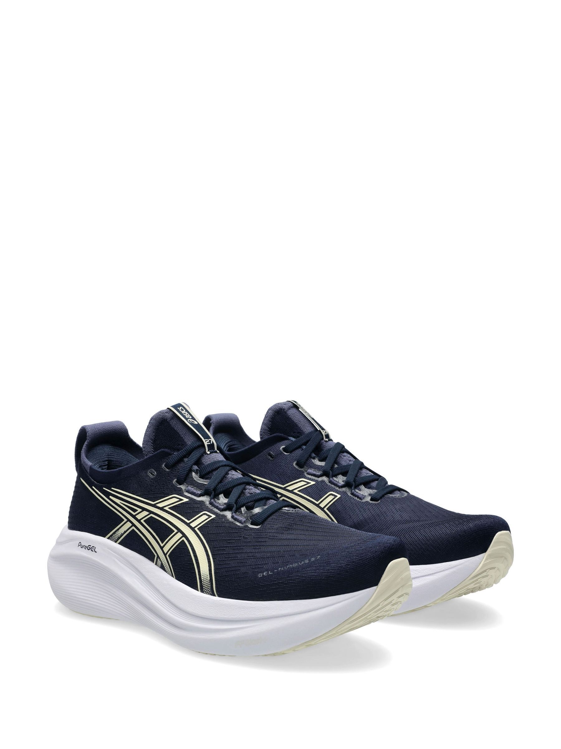 Buy ASICS Mens Navy Gel Nimbus 27 Running Trainers from Next Romania