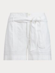 Lauren Ralph Lauren Daviana Linen Belted Shorts - Image 8 of 8