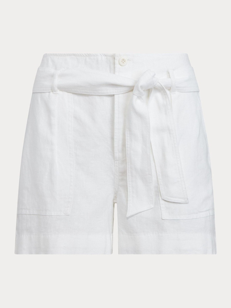 Lauren Ralph Lauren Daviana Linen Belted Shorts - Image 8 of 8