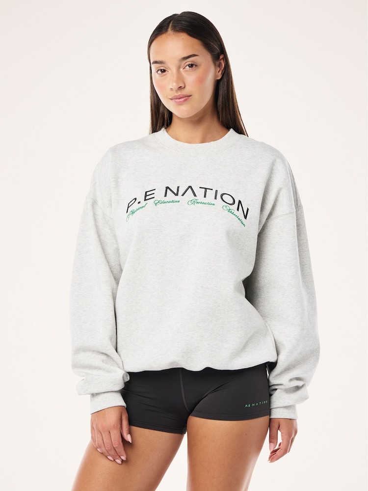 P.E Nation Grey Volume Sweater - Image 1 of 5 P.E Nation Grey Volume Sweater - Image 1 of 5