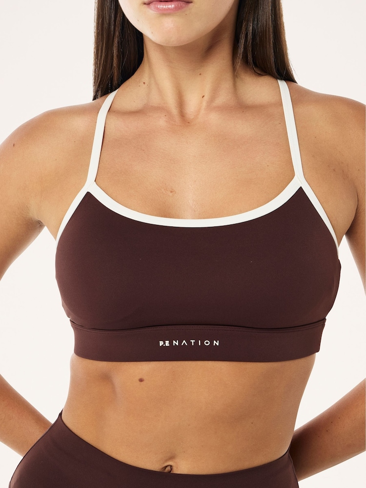 P.E Nation Brown Signature Sports Bra - Image 4 of 4 P.E Nation Brown Signature Sports Bra - Image 4 of 4