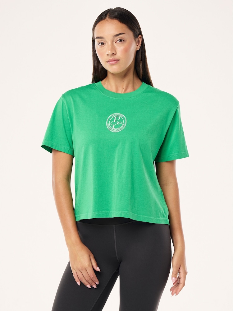 P.E Nation Green Exposition T-Shirt - Image 1 of 5 P.E Nation Green Exposition T-Shirt - Image 1 of 5