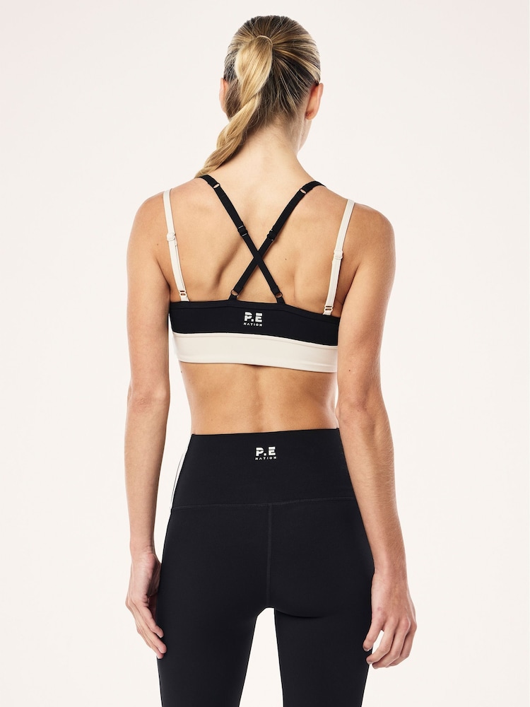 P.E Nation Black Paramount Sports Bra - Image 2 of 5