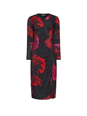 Star by Julien MacDonald Red Oriental Floral Dress - Image 6 of 6