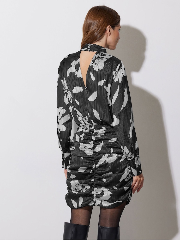 Star by Julien MacDonald Black Floral Dress - Image 3 of 6