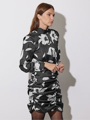 Star by Julien MacDonald Black Floral Dress - Image 4 of 6