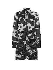 Star by Julien MacDonald Black Floral Dress - Image 6 of 6