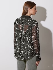 Star by Julien MacDonald Black Contrast Collar Dot Shirt - Image 3 of 6