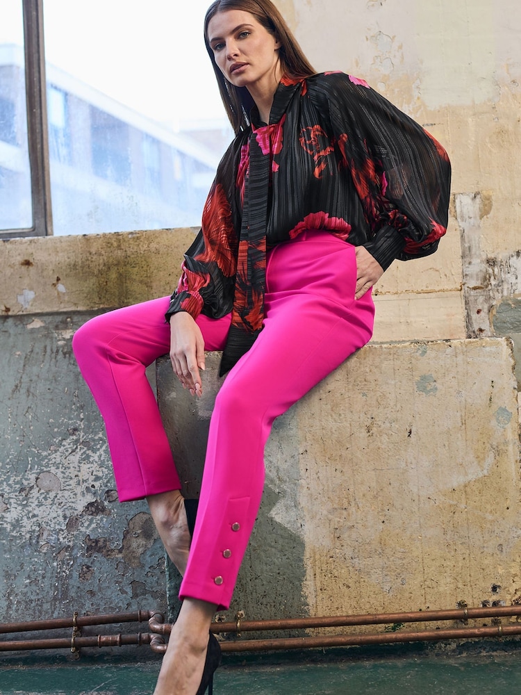 Star by Julien MacDonald Red Oriental Floral Print Blouse - Image 2 of 6