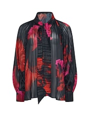 Star by Julien MacDonald Red Oriental Floral Print Blouse - Image 6 of 6
