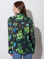 Star by Julien MacDonald Gem Button Floral Leaf Shirt - Image 3 of 6