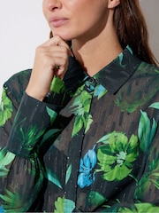 Star by Julien MacDonald Gem Button Floral Leaf Shirt - Image 4 of 6