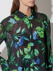 Star by Julien MacDonald Gem Button Floral Leaf Shirt - Image 5 of 6